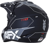 Casco de motocicleta AFX FX-17 - Aced - Negro mate/blanco - Talla mediana 0110-6490