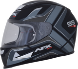 Casco de motocicleta AFX FX-99 - Recurvo - Negro mate/gris - Talla pequeña 0101-11136 