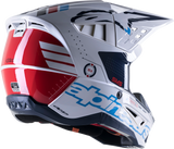 Casco de motocicleta ALPINESTARS SM5 - Acción - Blanco brillante/Cian/Negro - Mediano 8306122-2077-MD