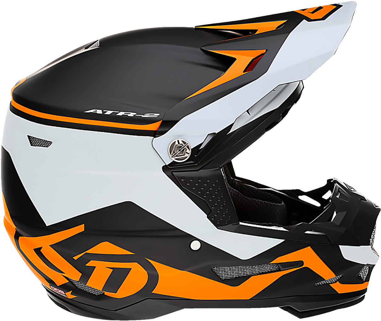 Casco de motocicleta 6D ATR-2 - Drive - Naranja neón - Mediano 12-2756 
