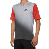 Camiseta 100% Celium - Manga corta - Gris/Rojo carrera - Talla mediana 40011-00011