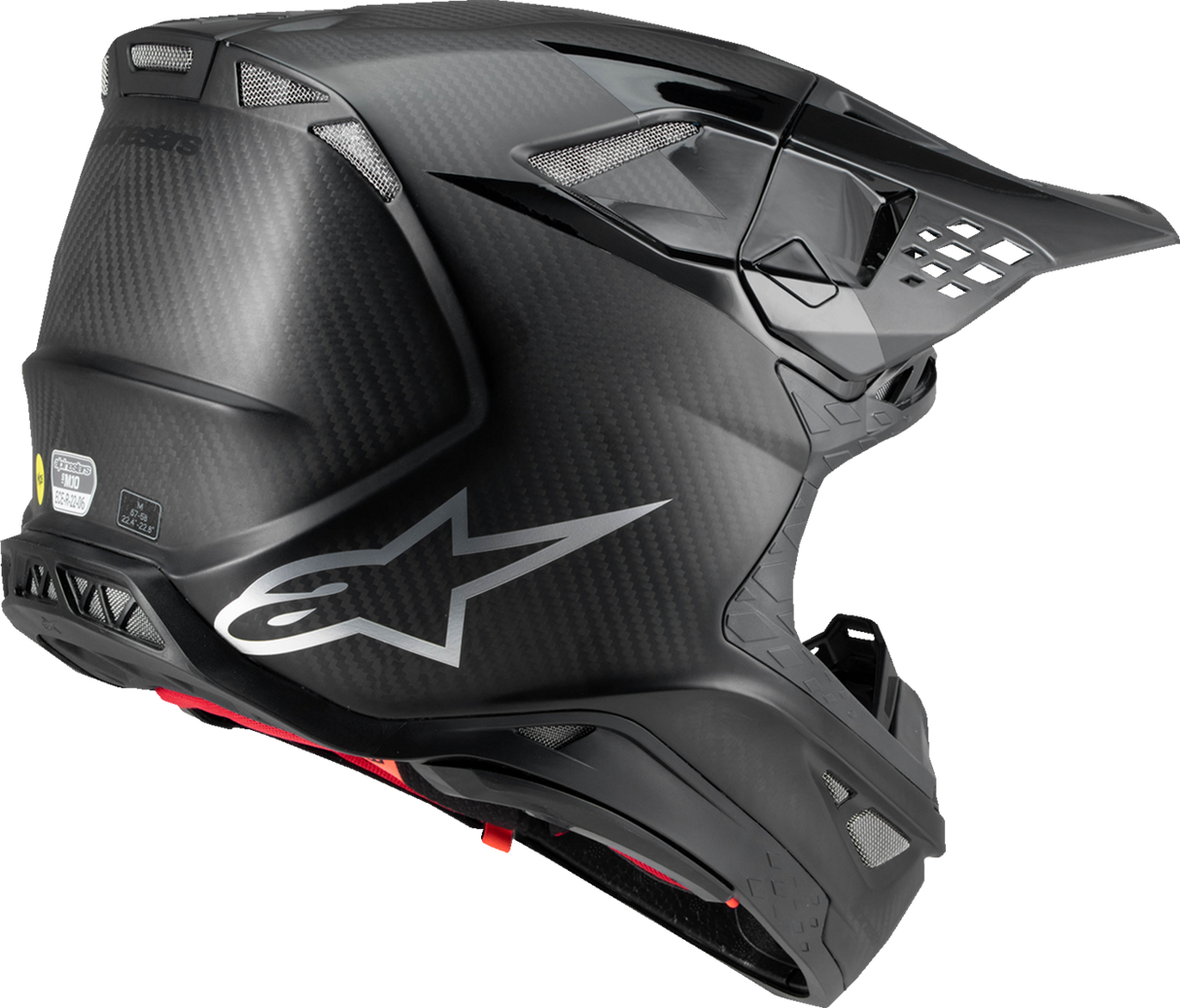 Casco de motocicleta ALPINESTARS Supertech M10 - Fame - MIPS® - Carbono negro - Mediano 8300423-1902-M