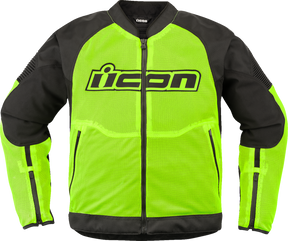 ICON Overlord3 Mesh™ Jacket - Hi-Viz Yellow - Large 2820-6750