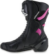 Botas ALPINESTARS SMX-6 v2 con ventilación para mujer - Negro/Rosa/Blanco - Talla 6 EE. UU. / 37 UE 2223117-1132-37
