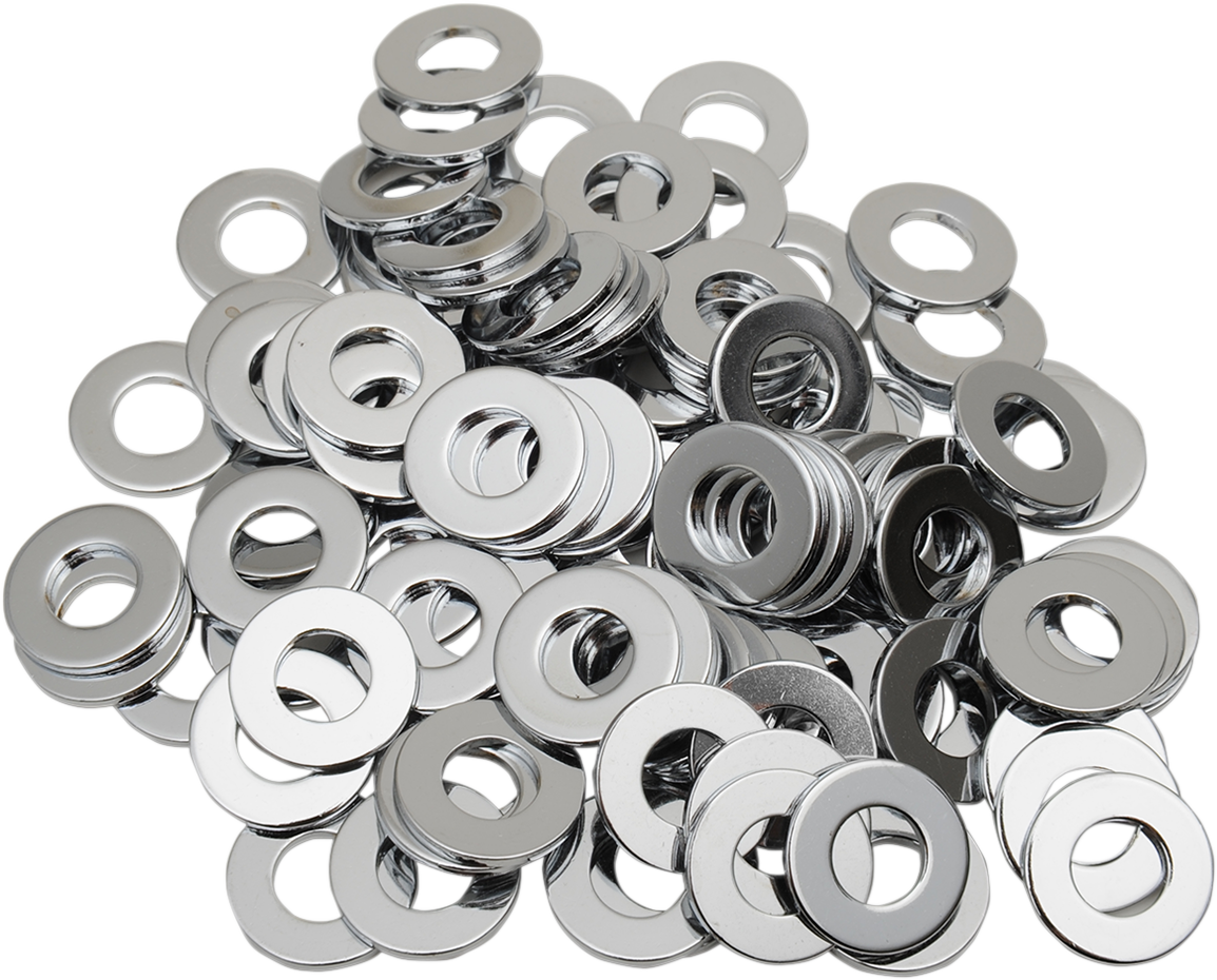 Arandelas planas DRAG SPECIALTIES de 1/4" cromadas MPB174