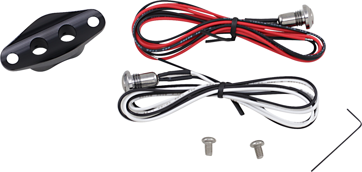 Interruptores DRAG SPECIALTIES - Botón doble - Negro 370492 