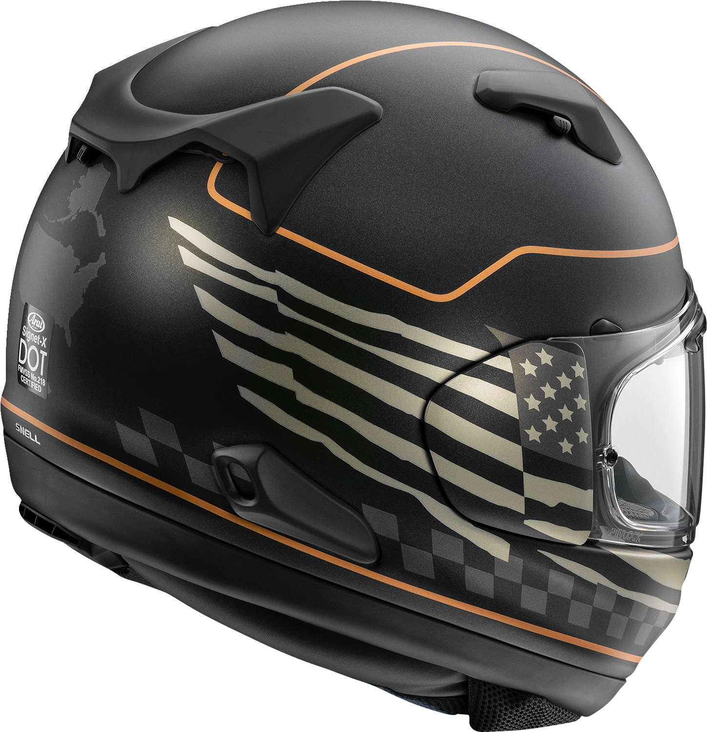 arai american flag helmet Arai Helmets Signet-X Helmet - US Flag - Black Frost
