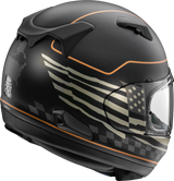 Casco de motocicleta ARAI Signet-X - Bandera de EE. UU. - Negro escarchado - Grande 0101-15956 