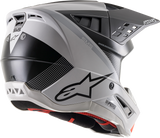 Casco de motocicleta ALPINESTARS SM5 - Rayón - Gris/Negro/Plateado - Mediano 8304121-928-MD