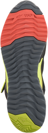 Zapatillas ALPINESTARS CR-X Drystar® - Negro/Rojo/Amarillo Fluorescente - Talla 11 de EE. UU. 2611820153811
