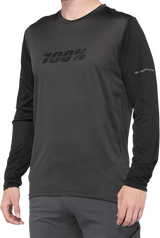 Maillot 100% Ridecamp - Manga larga - Negro/Carbón - Talla M 40028-00001