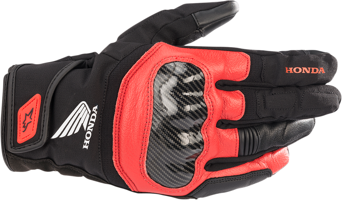Guantes ALPINESTARS Honda SMX Z Drystar® - Negro/Rojo Brillante - XL 3527321-1303-XL