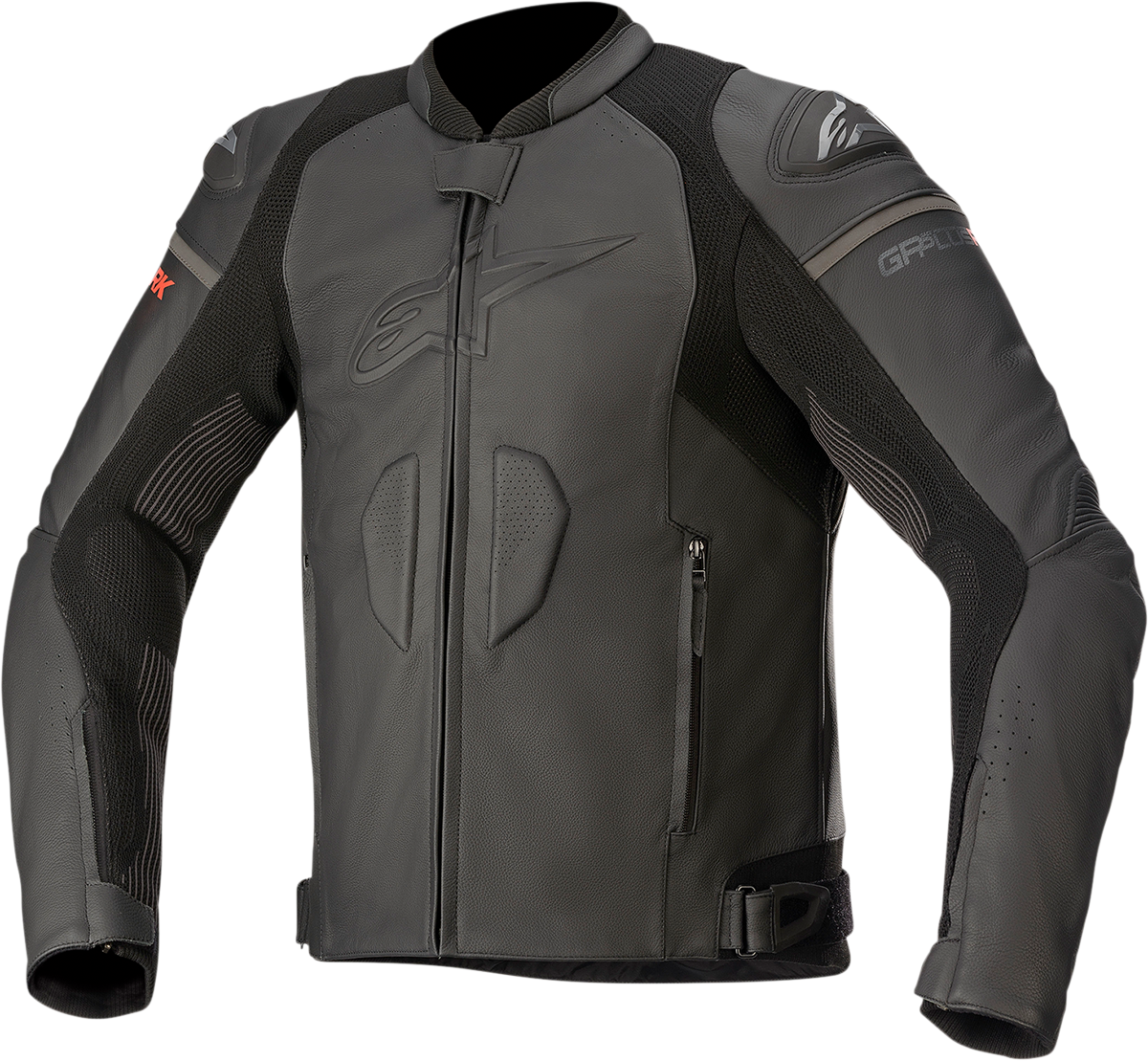 Chaqueta de cuero ALPINESTARS GP Plus R v3 Rideknit® - Negro/Negro - Talla 42 EE. UU. / 52 UE 3100321-1100-52