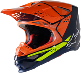 Casco de motocicleta ALPINESTARS Supertech M8 - Fábrica - Azul/Naranja/Amarillo - Mediano 8302922-7445-MD