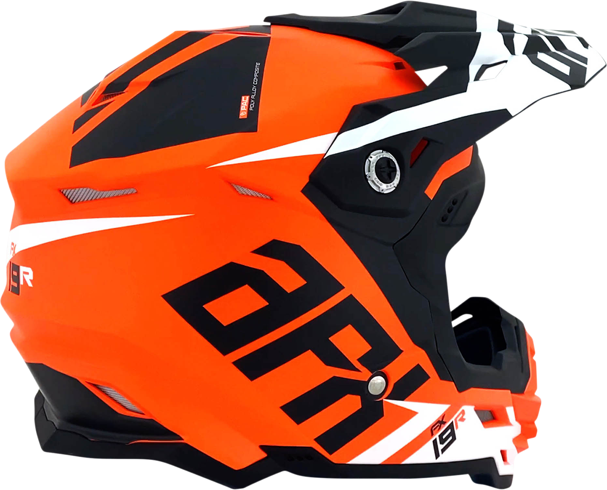 Casco de moto AFX FX-19R - Racing - Naranja mate - Grande 0110-7085 