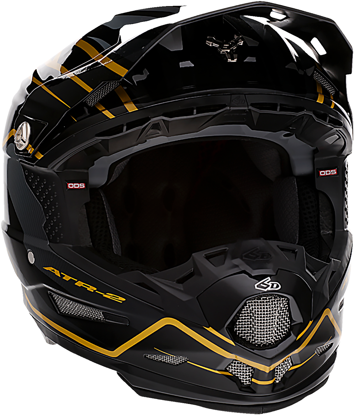 Casco de motocicleta 6D ATR-2 - Phase - Negro/Dorado - XS 12-2804 