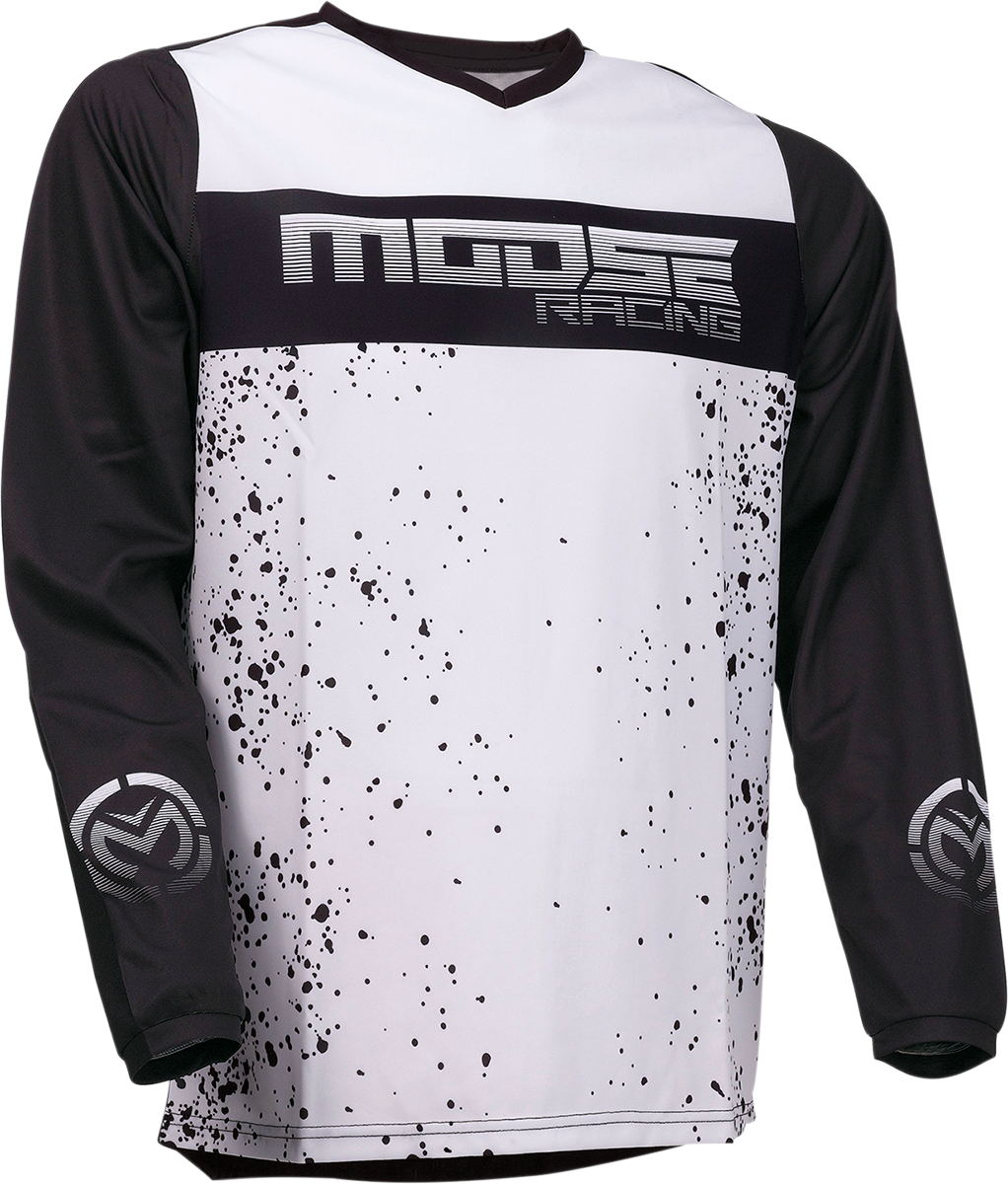 Camiseta de clasificación de MOOSE RACING - Negro/Blanco - 4XL 2910-6619 