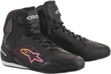 Zapatillas ALPINESTARS Stella Faster-3 Rideknit para mujer - Negro/Amarillo/Rosa - Talla 5.5 (EE. UU.) 251052014396