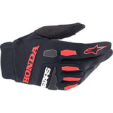 Guantes ALPINESTARS Honda Full Bore - Negro/Rojo Brillante - Pequeños 3563823-1303-S
