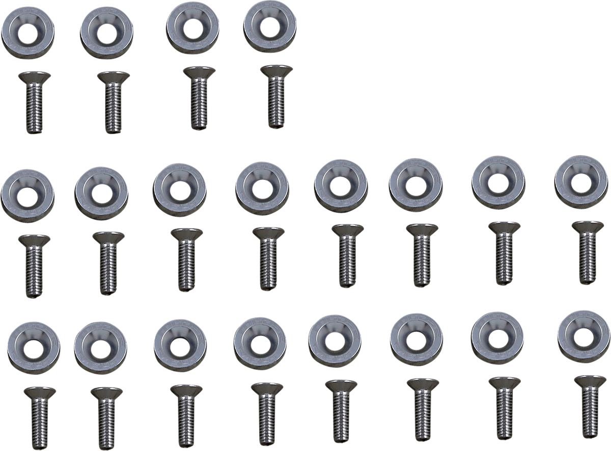 Kit de arandelas para guardabarros MOOSE RACING - Plateado 100-1014-PU 