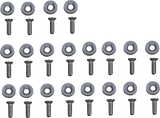 Kit de arandelas para guardabarros MOOSE RACING - Plateado 100-1014-PU 