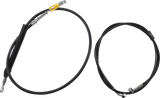Kit de cable de manillar/línea de freno LA CHOPPERS - Conexión rápida - Completo - Manillar Ape Hanger de 15" a 17" - Negro LA-8156KT2-16B