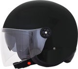 AFX FX-143 Motorcycle Helmet - Gloss Black - Medium 0104-2621