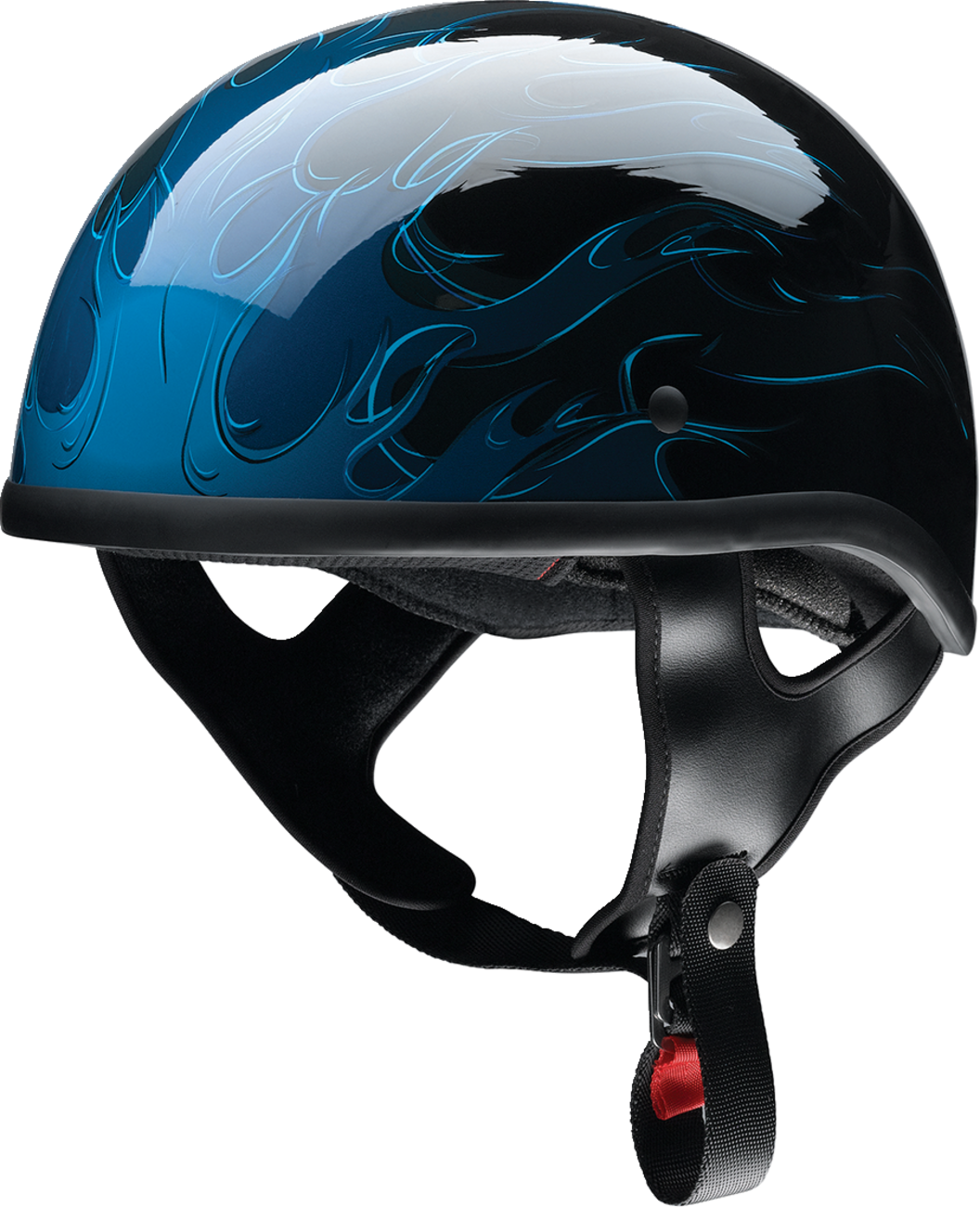 Z1R CC Beanie Motorcycle Helmet - Hellfire - Blue