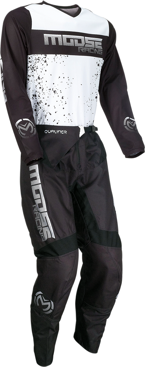 Camiseta de clasificación de MOOSE RACING - Negro/Blanco - 4XL 2910-6619 
