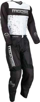 Camiseta de clasificación de MOOSE RACING - Negro/Blanco - 4XL 2910-6619 