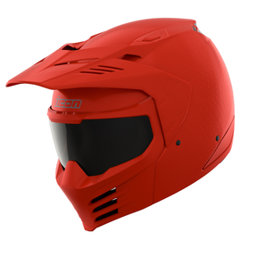 ICON Elsinore™ Motorcycle Helmet - Monotype - Red - Small 0104-3316
