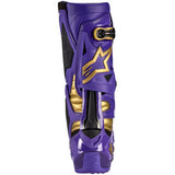 Botas ALPINESTARS Salt Lake Tech 10 de edición limitada - Morado/Dorado/Negro - Talla 11 de EE. UU. 2010020-373-11 