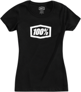 Camiseta Icon 100% para mujer - Negra - Talla pequeña 20002-00000