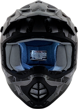 Casco de motocicleta AFX FX-17Y - Attack - Gris escarcha/Negro mate - Talla grande 0111-1398