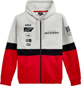 Sudadera con capucha y cremallera Position de ALPINESTARS - Plateada/Negra/Roja - XL 1212530221096XL