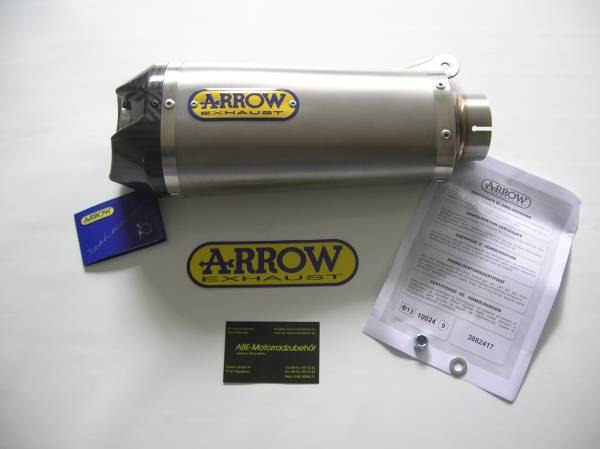 Silenciador Arrow BMW S1000RR 09-14 de titanio homologado con tapa de carbono para colectores de serie (paquete de 7)