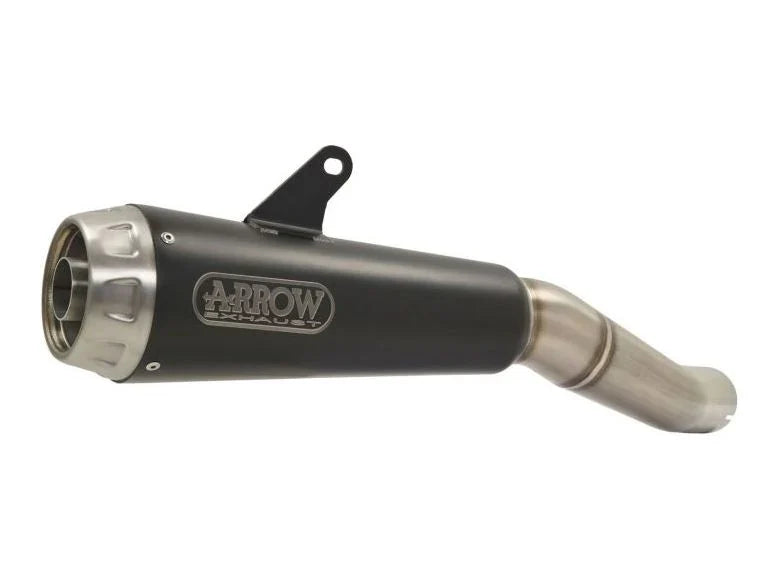 Silenciador Arrow Ducati 959 Panigale 16-19 (modelos no estadounidenses) homologado Nichrom Dark Pro-Race con tubo de conexión soldado para colectores originales 71880prn