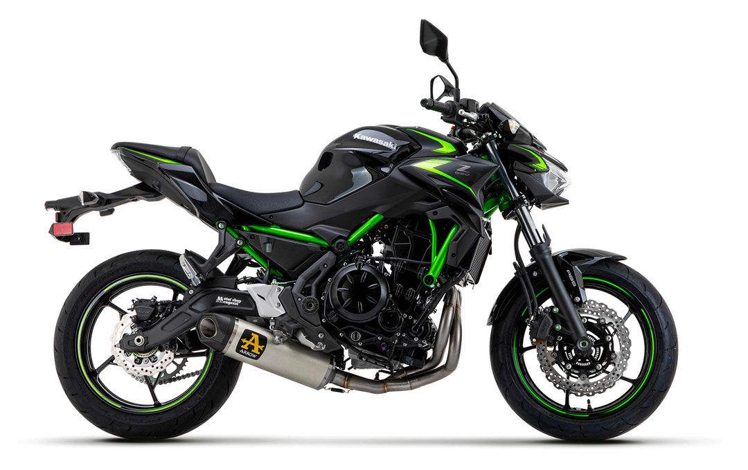 Arrow  Indy Race Full Exhaust with Aluminum muffler for Kawasaki Z650 2021-2022 71937AKW