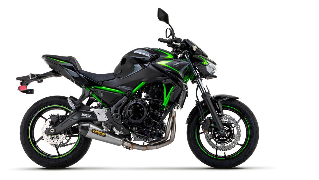 Escape completo Arrow X-Kone, nicromo para Kawasaki Z650 2021-2024 71937XKIW