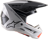 Casco de motocicleta ALPINESTARS SM5 - Rayón - Gris/Negro/Plateado - Mediano 8304121-928-MD