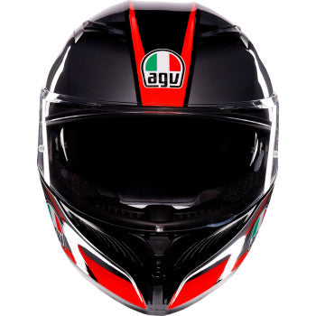 Full-Face Helmet AGV K3 Striga Black/Grey/Red Size:M