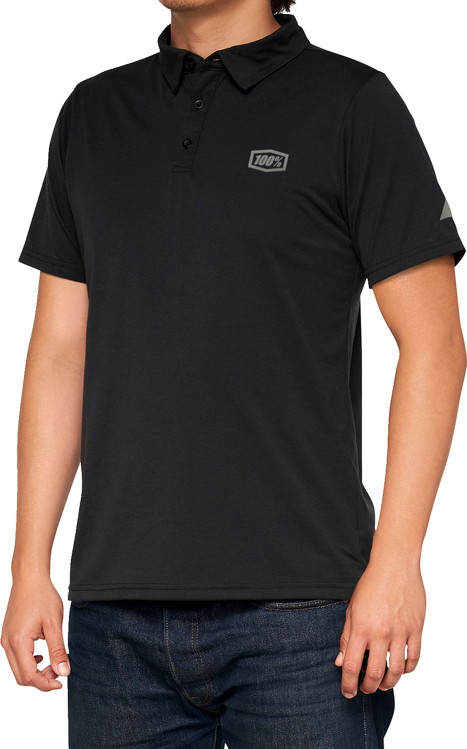 Polo 100% Corpo - Negro/Gris - Talla grande 35019-057-12