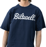 Camiseta BILTWELL Script - Azul marino - Talla pequeña 8101-052-002 