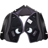 Almohadillas para mejillas AGV Pista GP RR - Gris/Cian - 2XL 201850005623G2X