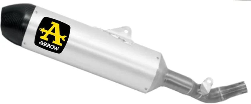 Arrow Honda CRF450L/XR 19-25  Homologated Race Tech Aluminium Silencer With Catalyst With Carbon End Cap And With Welded Link Pipe 72530akz