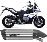 Silenciador de aluminio Race-Tech homologado Arrow BMW S 1000 XR '15 con tapa de carbono para colectores originales y Arrow 71837ak