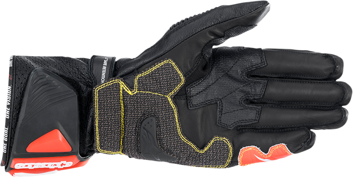 Guantes ALPINESTARS GP Tech v2 - Negro/Blanco/Rojo Fluo - 2XL 3556622-1231-2X