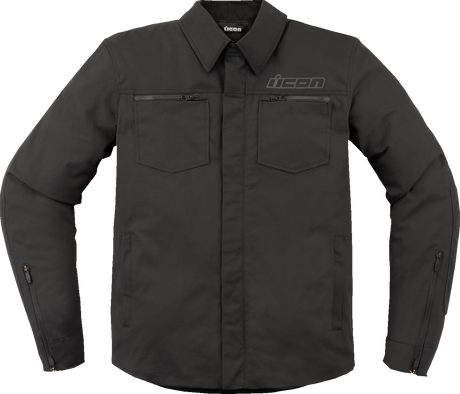 ICON Upstate Canvas CE Jacket - Black - Small 2820-6235