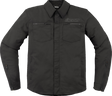 ICON Upstate Canvas CE Jacket - Black - Medium 2820-6236