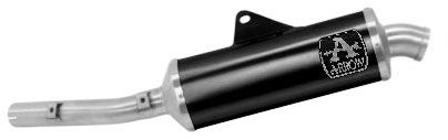 Escape Arrow Yamaha Tenere 700 2019-2024 homologado Indy Race de aluminio oscuro con tubo de conexión soldado 72628aon
